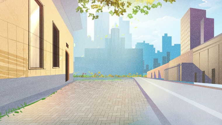 Фон дороги и леса мультяшные