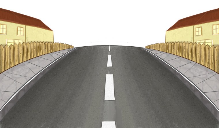 Дорога нарисованная