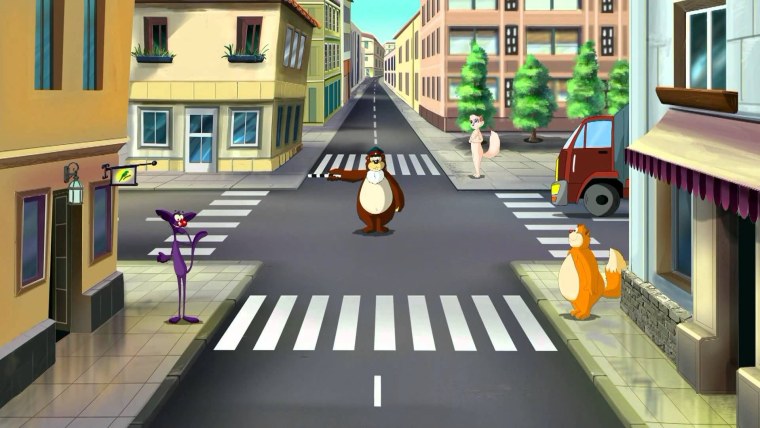 Дорога мультяшная