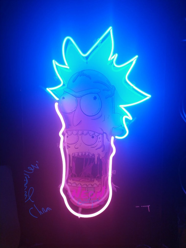 Рик и Морти Рик неон