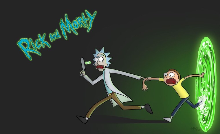 Рик и Морти на рабочий