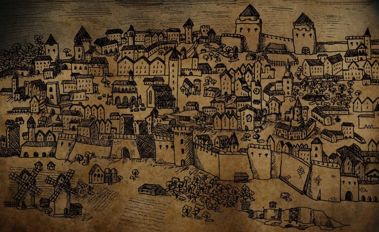 Обои в стиле средневековья