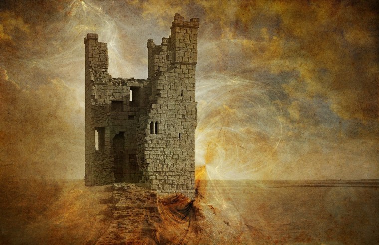 Фактура старинного замка