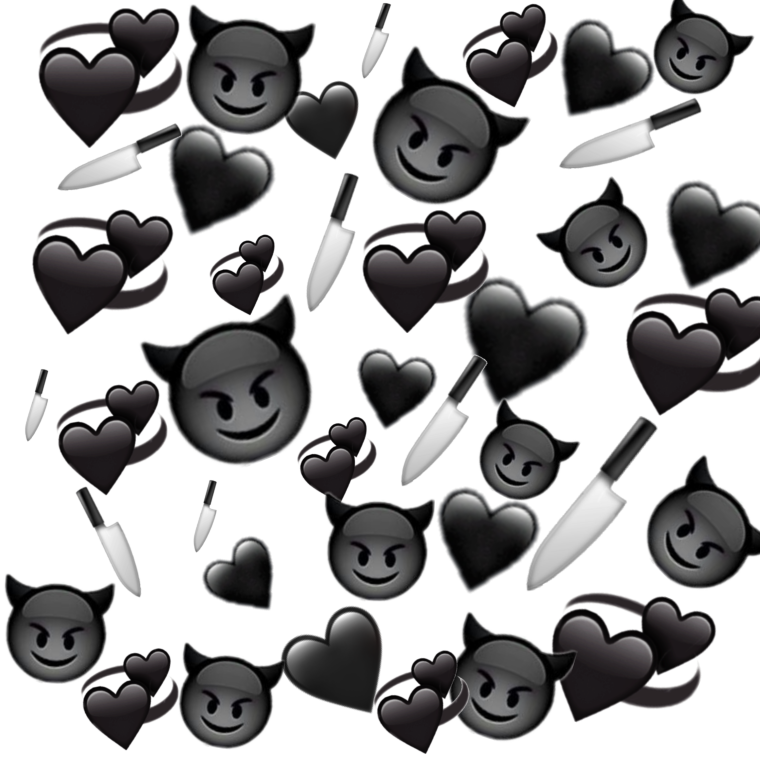 Сердечко черное