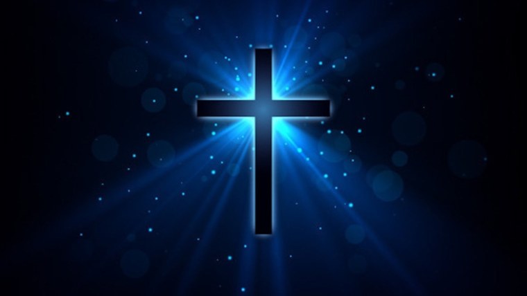 Крест на черном фоне