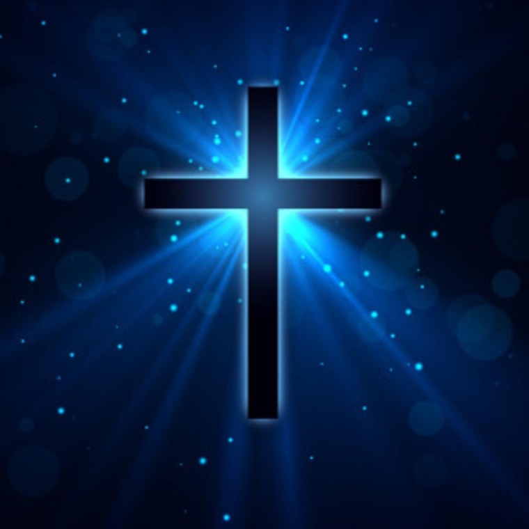 Крест на черном фоне