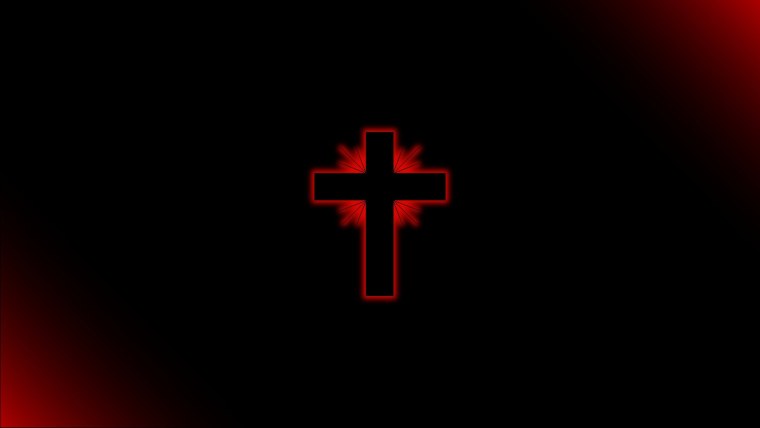 Крест на темном фоне