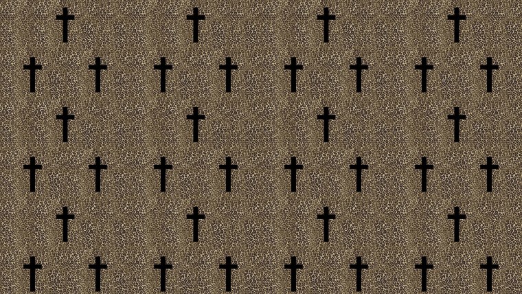 Крест на черном фоне