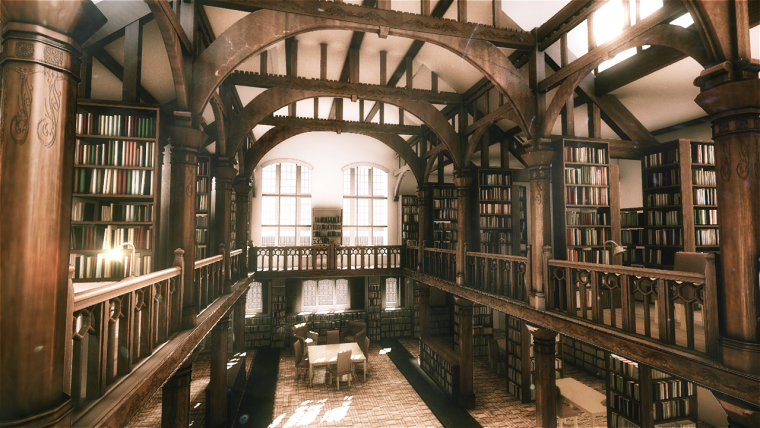 Старинная библиотека
