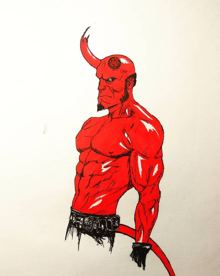 Хеллбой раскраска