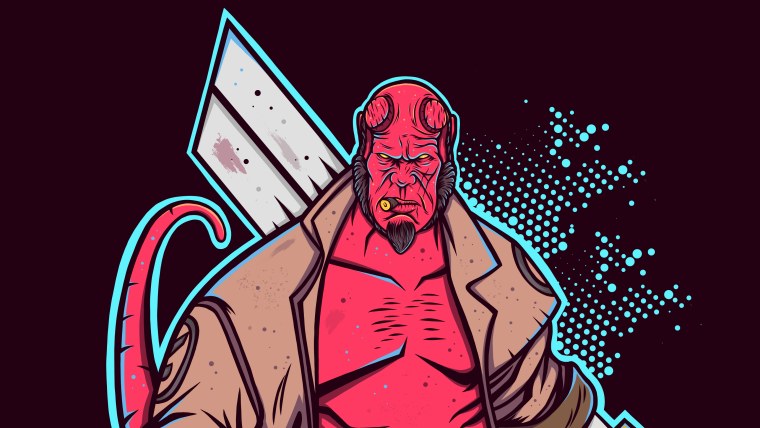 Тату Хеллбой эскизы