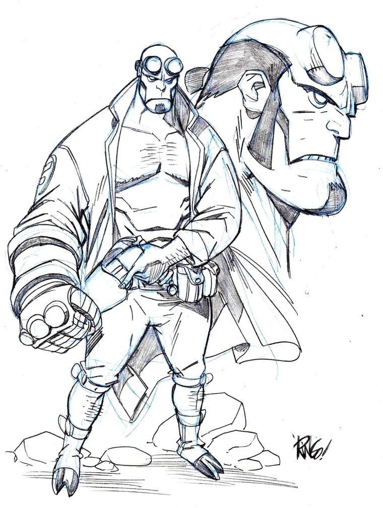 Хеллбой скетч