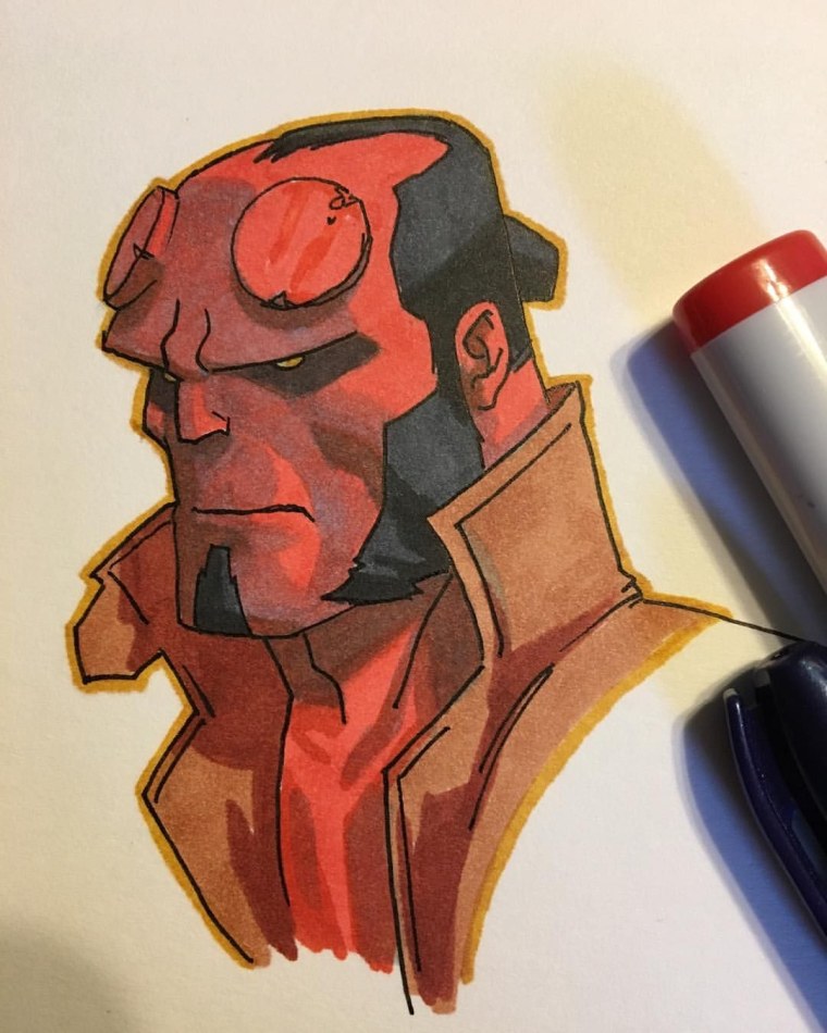 Раскраски с Хеллбоем