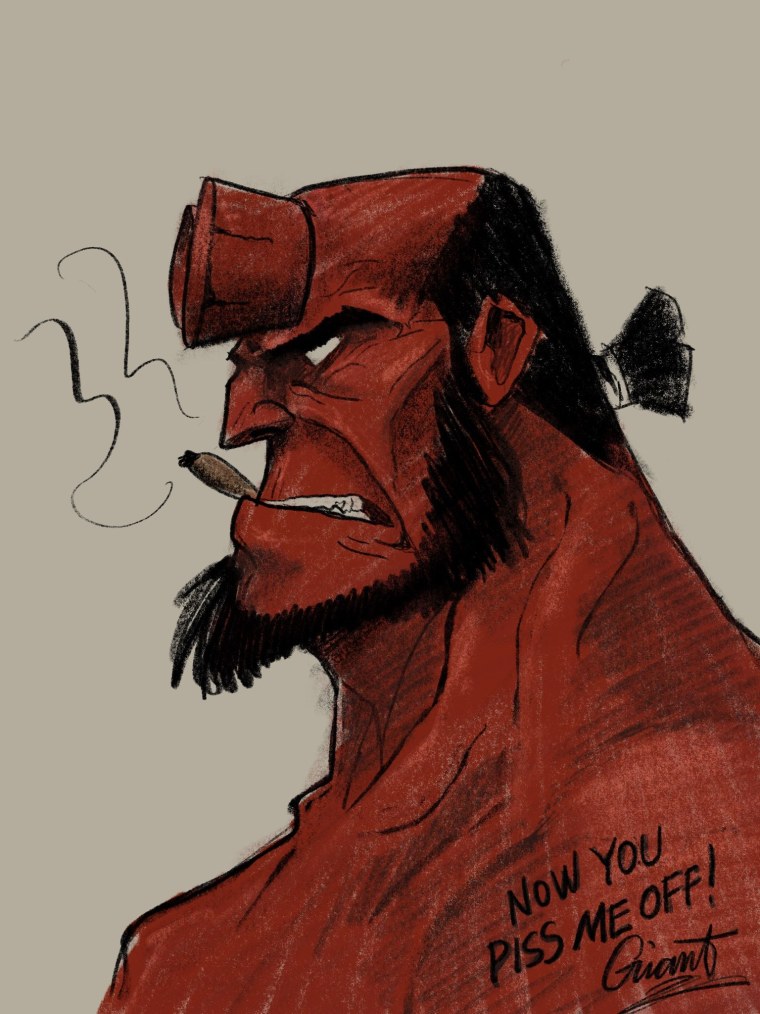 Рисунки Хеллбоя