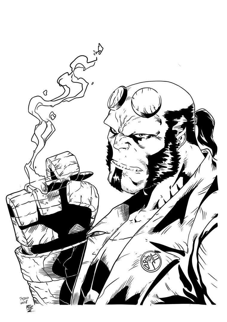 Хеллбой эскиз