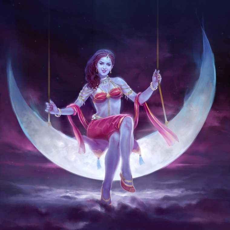 Луна фэнтези арт