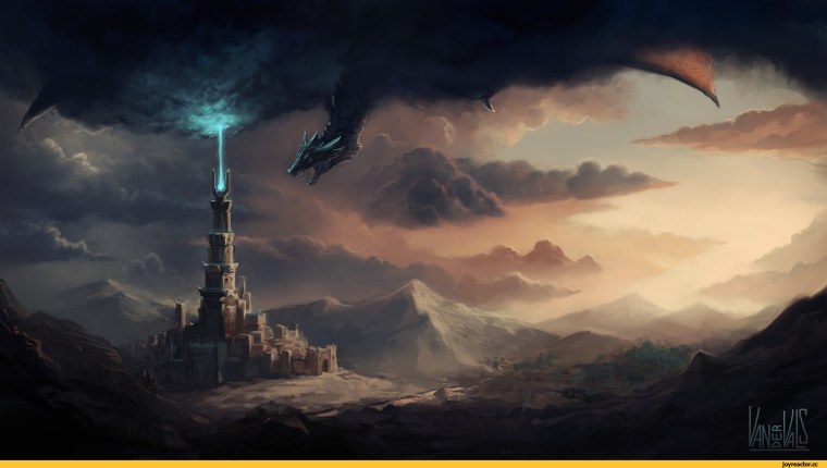 Гигантская башня фэнтези