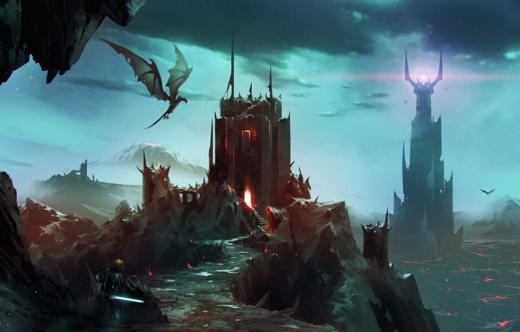 Башня фэнтези Некрополис