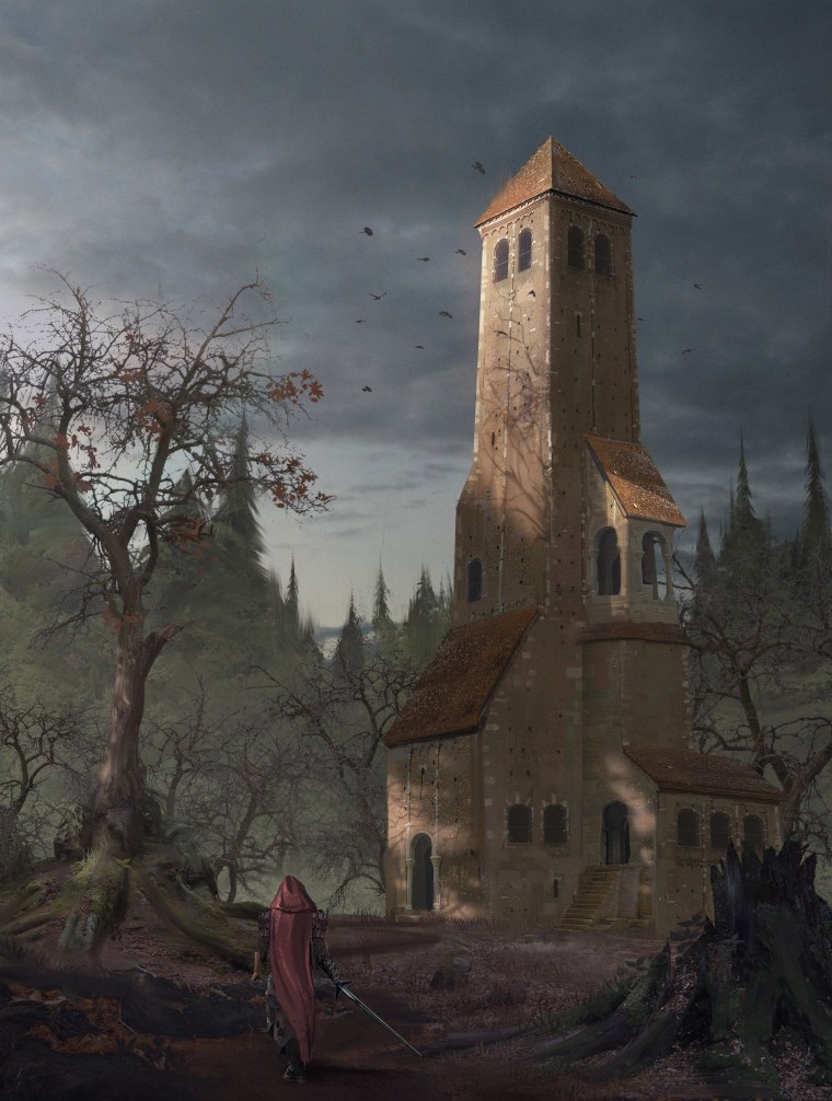 Руины башни ДНД арт