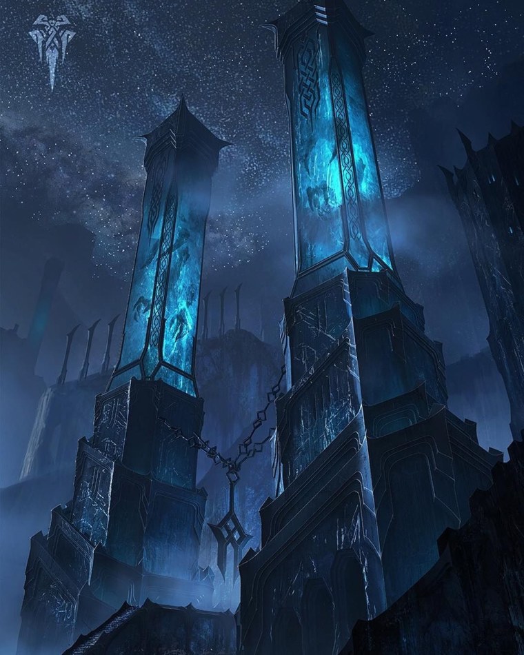 Башня фэнтези Некрополис