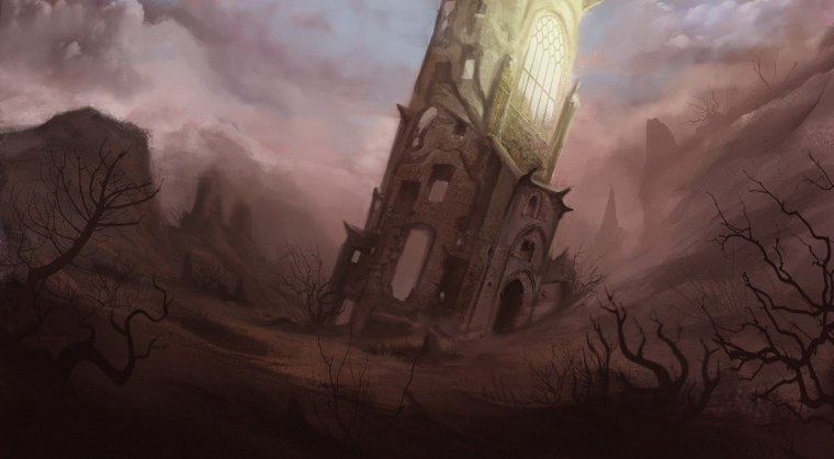 Заброшенная башня фэнтези