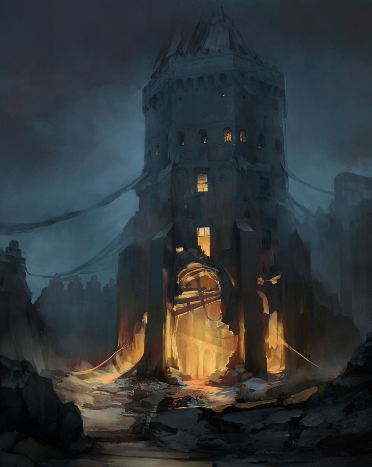 Дивинити арт разрушенная крепость