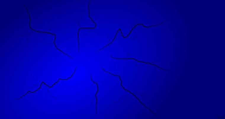 Сине черный интерьер