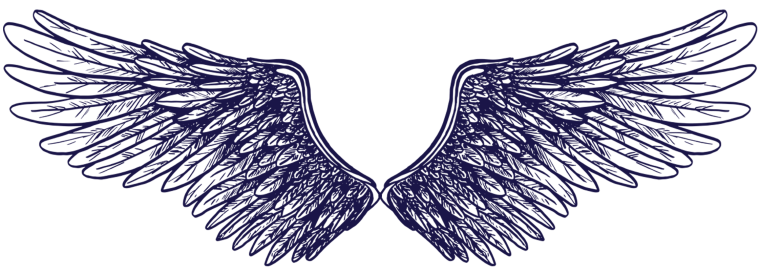 Нарисованные Крылья для фотошопа