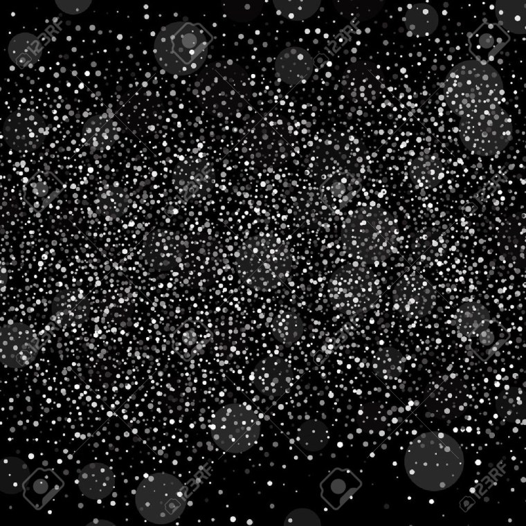 Черный с блестками