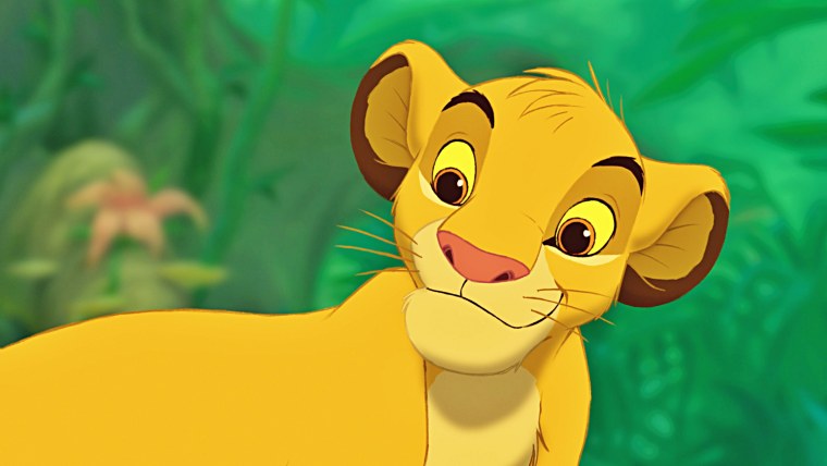 Симба на белом фоне