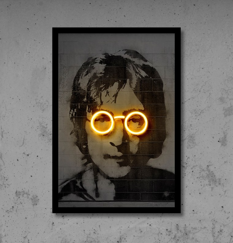 Джон Леннон в профиль арт