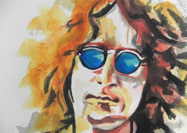 Типографический портрет Джон Леннон