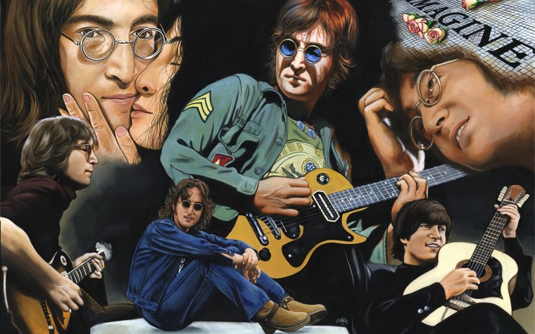 Арт Джон Леннон хиппи