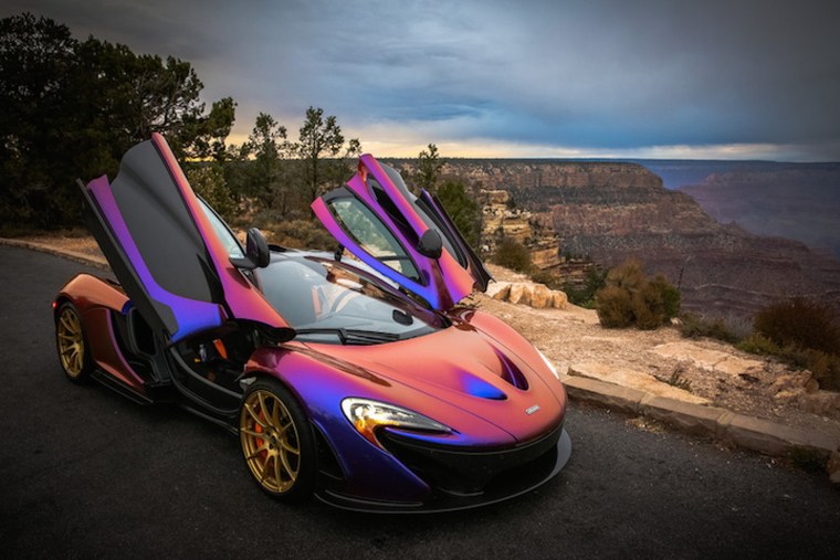 MCLAREN p1 фиолетовый