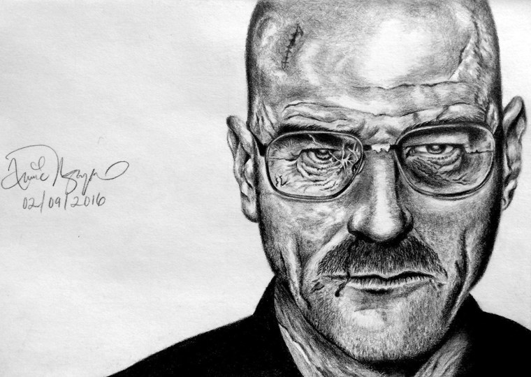 Уолтер Уайт рисунок