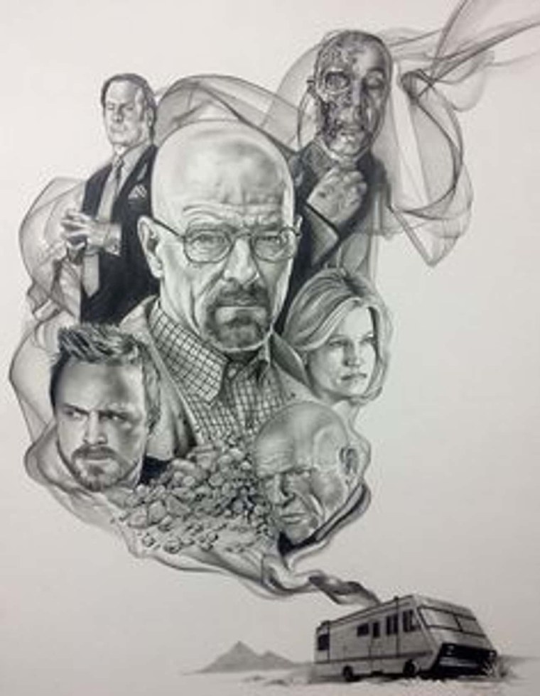 Уолтер Уайт тату эскиз