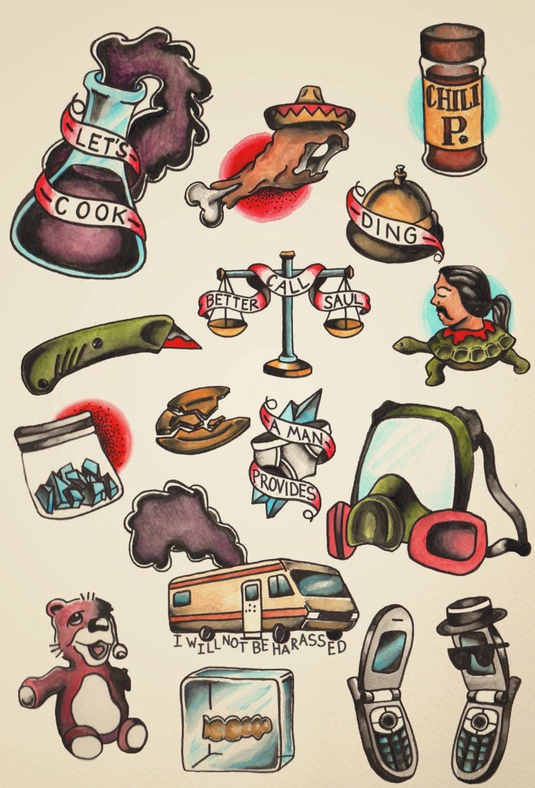 Маленькие олдскульные тату