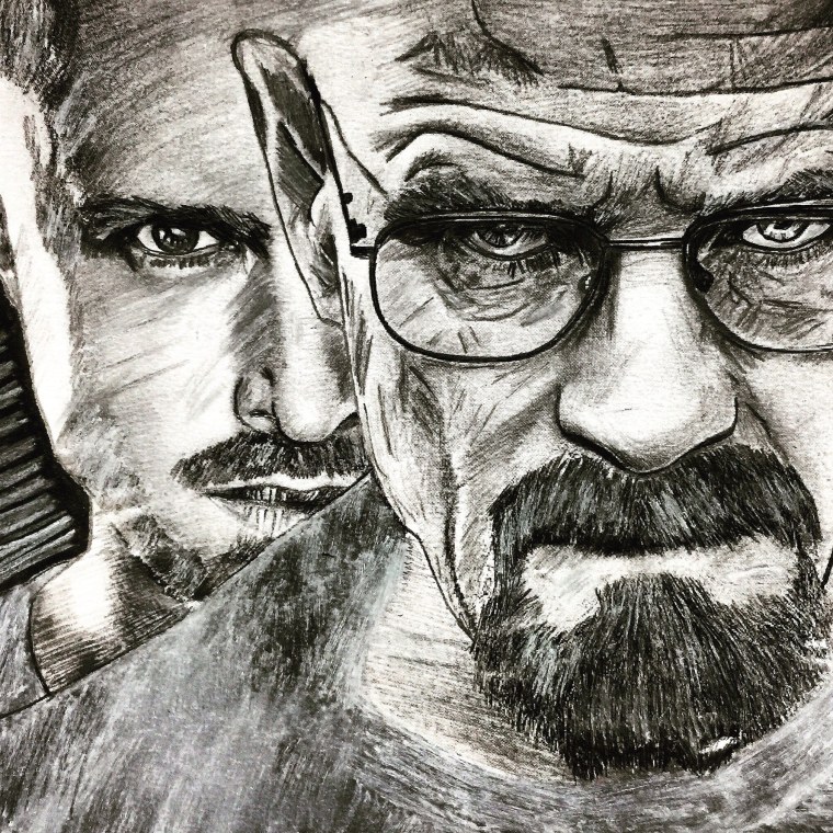 Джесси Пинкман и Уолтер Уайт тату