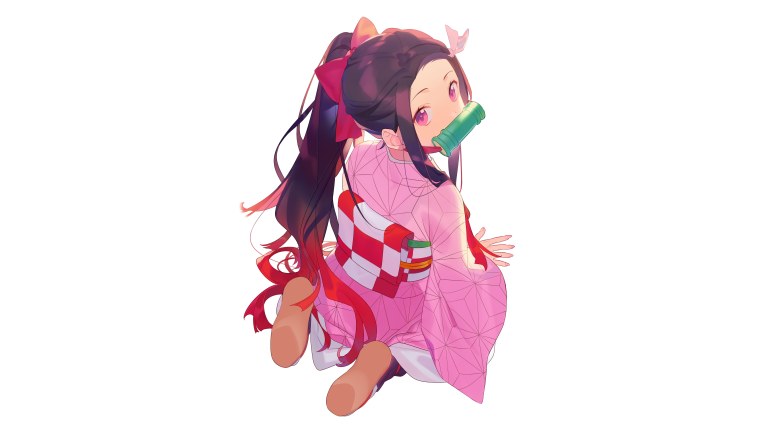 Незуко принт кимоно