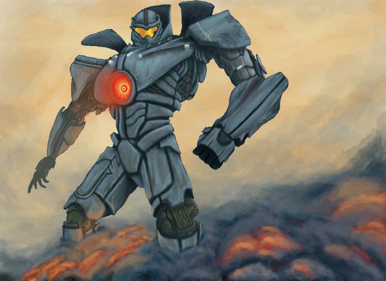 Рисунки егерей из фильма Тихоокеанский рубеж