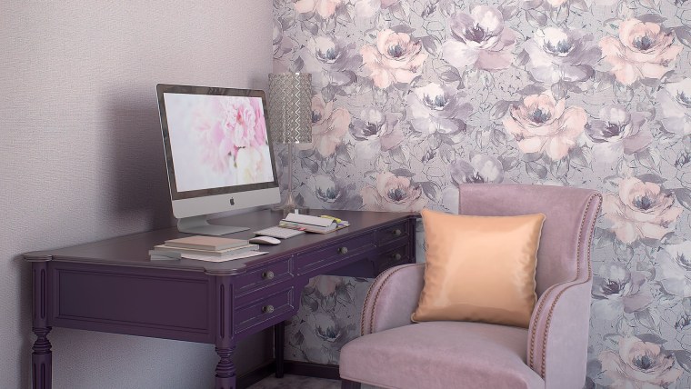 Обои бледно розовые