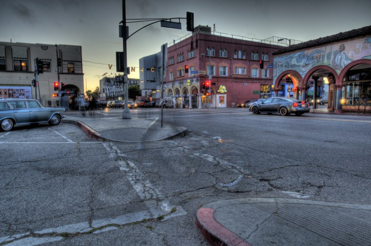 Дороги в Америке в городе