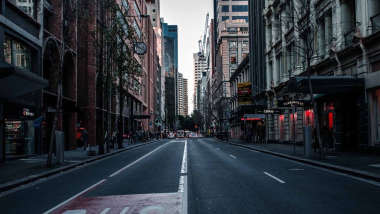 Пустые улицы Нью-Йорка