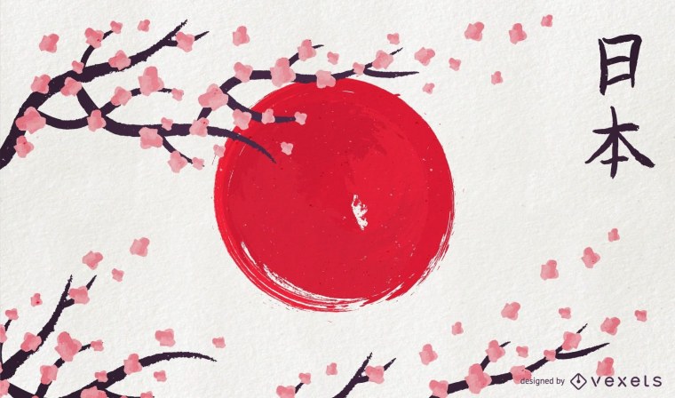 Япония Луна Сакура