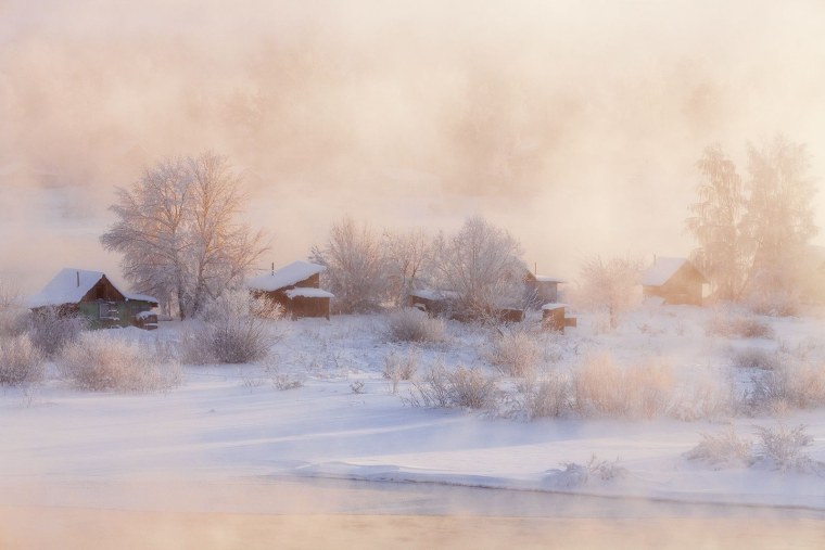 Метель в деревне