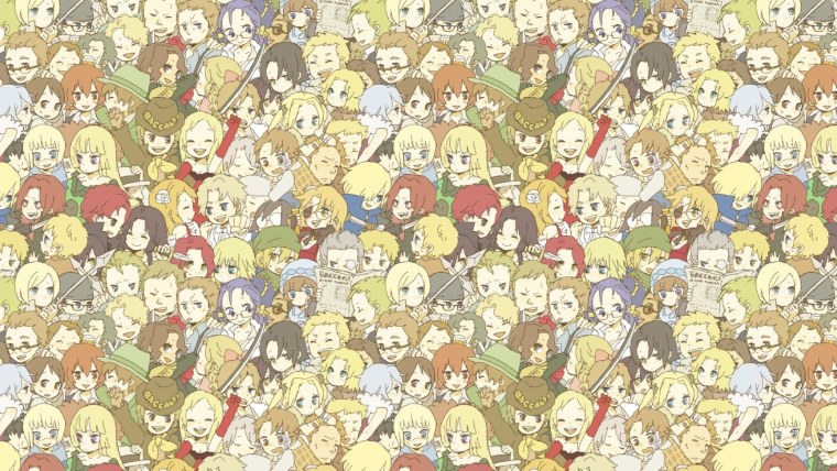 Фон с аниме персонажами