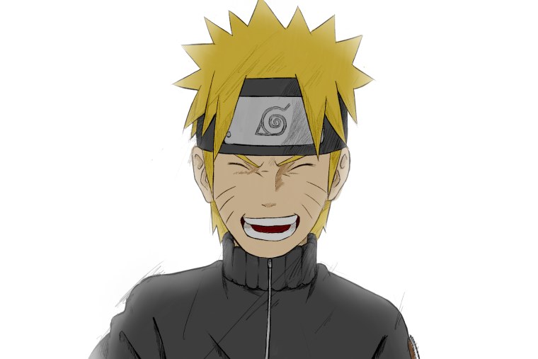 Наруто взрослый улыбается