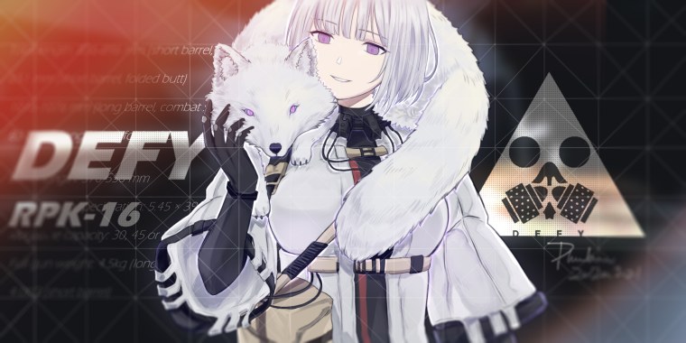 Аниме girls Frontline hk416