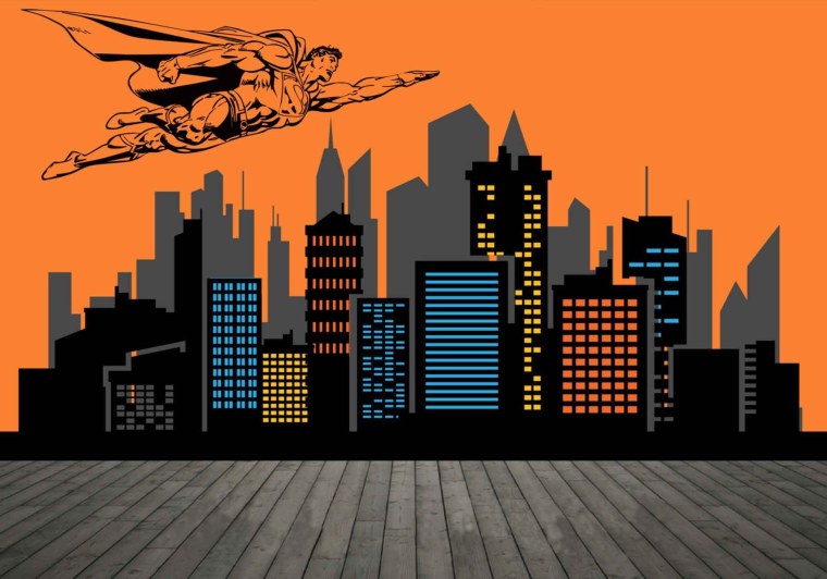 Здание в стиле комиксов