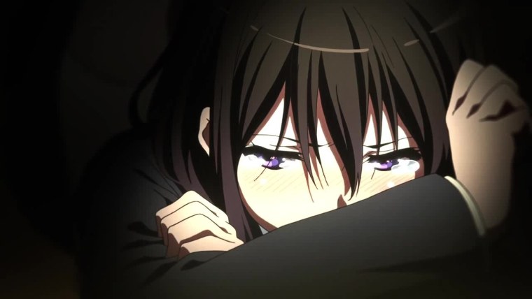 Аниме тян плачет